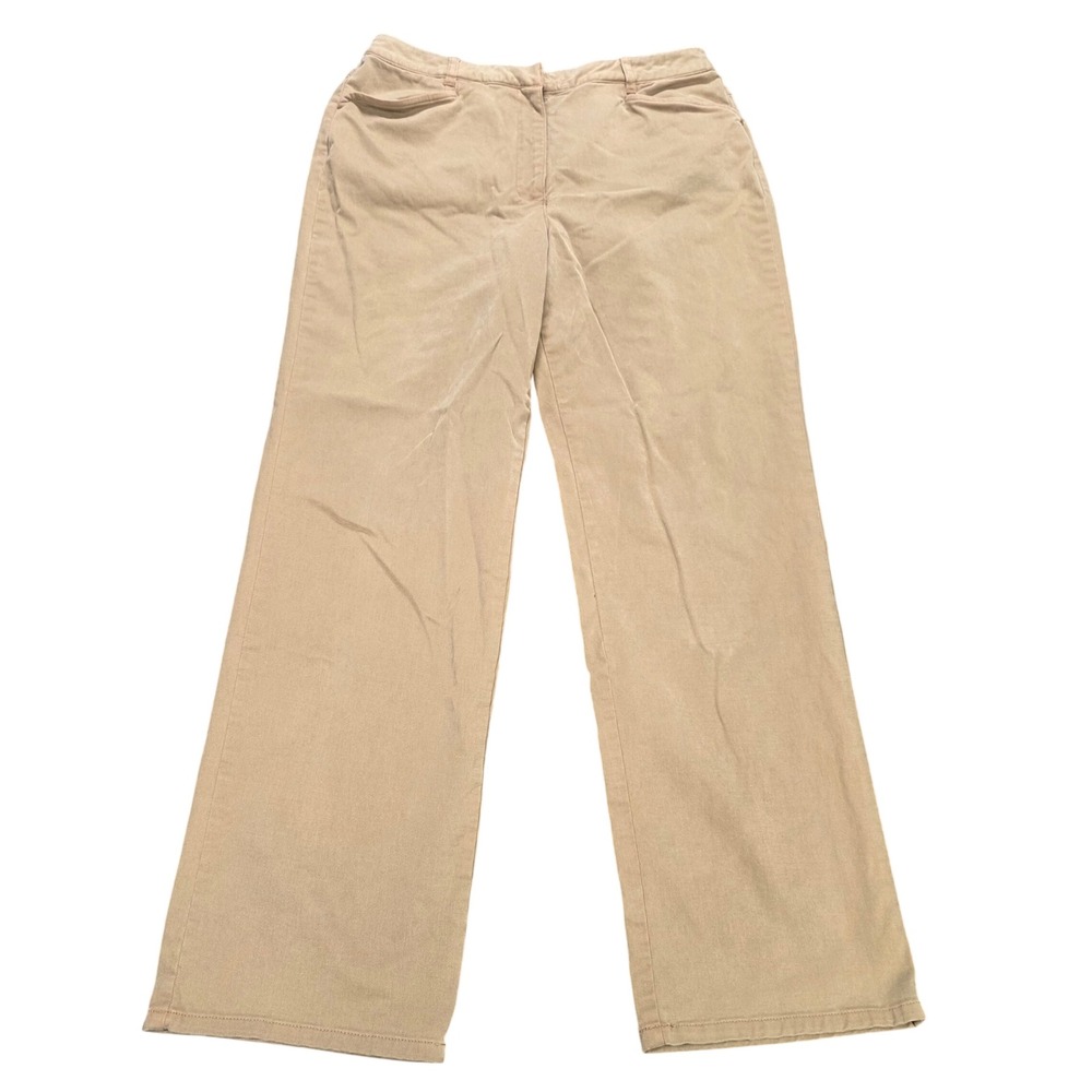 Vintage Talbots Petites Stretch Pants Women's Size 10P Khaki Tan Straight Leg‎
